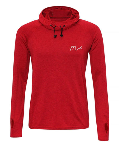 Haus of MOB Cowl Neck Mens Gym Top Red