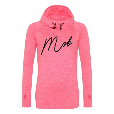 Haus of MOB Cowl Neck Top Electric Pink