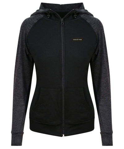 Haus of MOB Girlie Gym Zip Up Hoodie Black