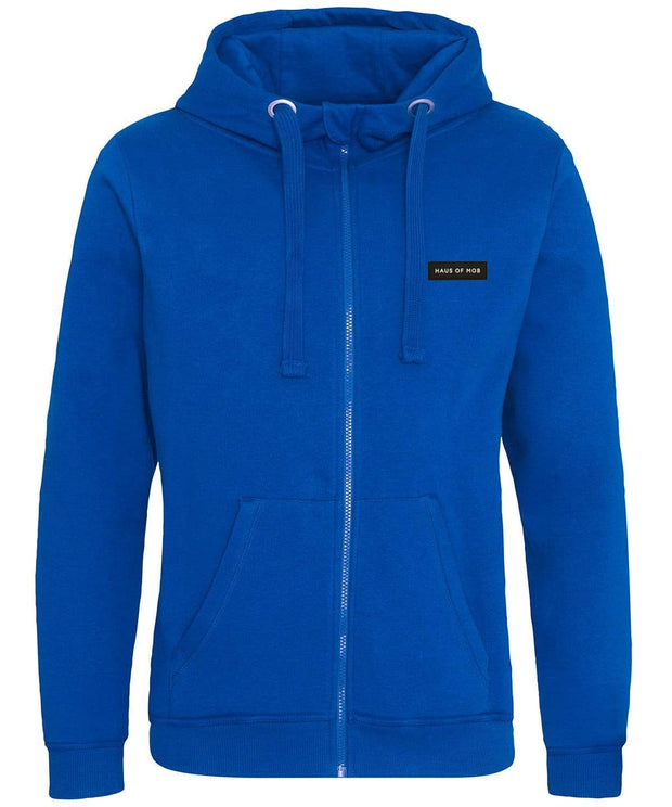 Haus of MOB Heavyweight zip Hoodie Light Electric Blue