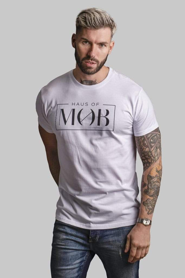 Haus of MOB t HOUS OF MOB White Crew Neck T-shirt