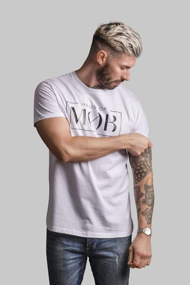 Haus of MOB t HOUS OF MOB White Crew Neck T-shirt