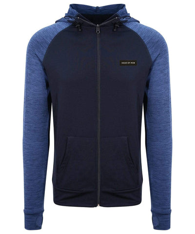 Haus of MOB Mob Gym Contrast Zip Up Navy