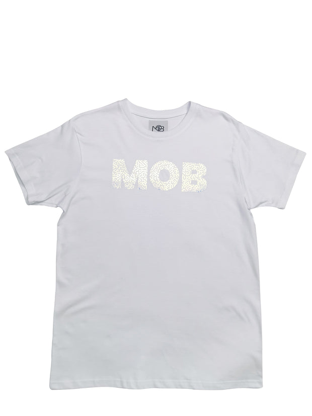 Haus of MOB t MOB White Crew Neck T-shirt