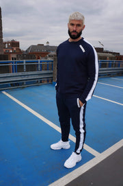 Haus of MOB Navy and white Contrast Tracksuit