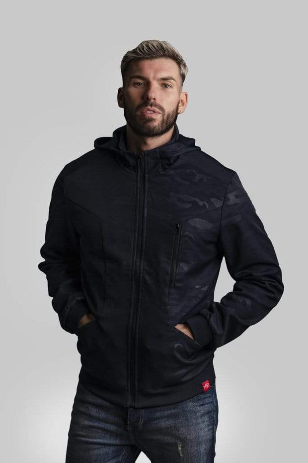 Haus of MOB Navy Full Zip Up Camo Jacket