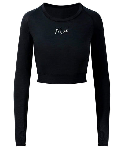 Haus of MOB Women's Gym long-sleeve crop T Black