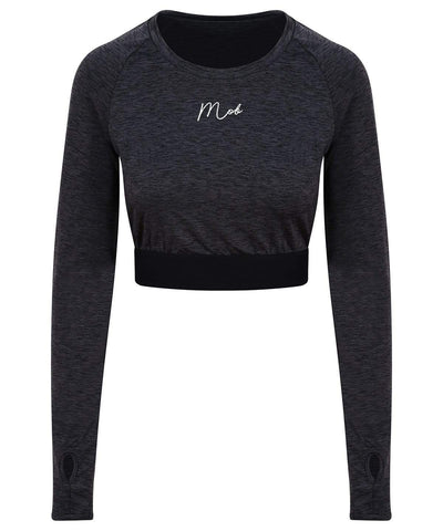 Haus of MOB Women's Gym long-sleeve crop T Slate